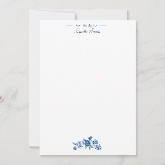 blauw landschapsprofiel met URL's en kolommen Notitiekaartje (Voorkant)