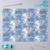  blauw landschapsprofiel met URL's en kolommen Tissuepapier (Craft)