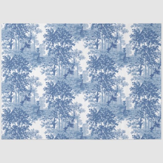  blauw landschapsprofiel met URL's en kolommen Tissuepapier (Voorkant)