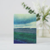 Blauw landveld briefkaart (Staand voorkant)