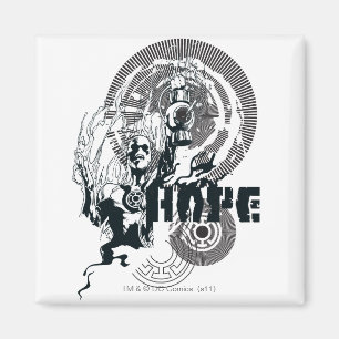 Blauw Lantern Grafisch 4 Magneet