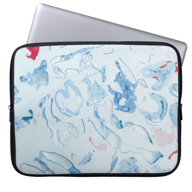 Blauw Laptop Sleeve (Voorkant)