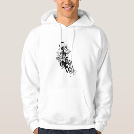 Blauw Latijnse tekening 2 Hoodie (Voorkant)