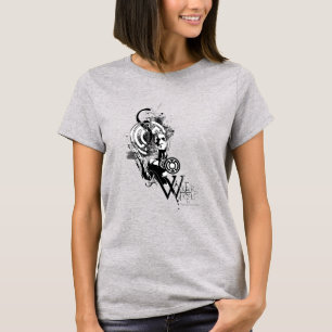 Blauw Latijnse tekening 2 T-shirt