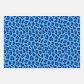 Blauw laurierspatroon inpakpapier vel (Voorkant)