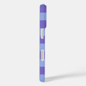 Blauw & Lavendel Checkerboard Patroon Case-Mate iPhone Case (Achterkant / Rechts)