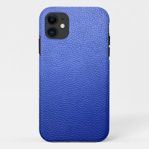 Blauw leder iPhone 11 hoesje