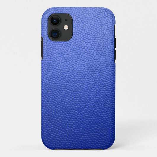 Blauw leder Case-Mate iPhone case (Achterkant)