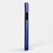 Blauw leder Case-Mate iPhone case (Achterkant/rechts)