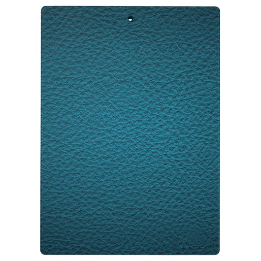 Blauw leder klembord (Achterkant)