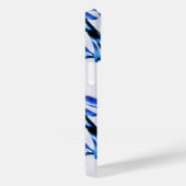 Blauw leder met schuifwiel Case-Mate iPhone case (Achterkant / Rechts)