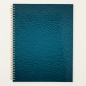 Blauw leder planner (Voorkant)