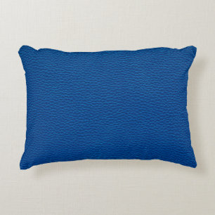 blauw lederen textuur achtergrondleder, blauw, tex accent kussen