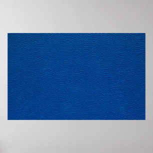 blauw lederen textuur achtergrondleder, blauw, tex poster