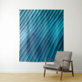 Blauw lef Diagonaal Wandkleed (In situ)