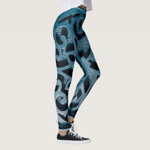 blauw leggings
