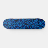 Blauw leopard Print Skateboard (Horizontaal)