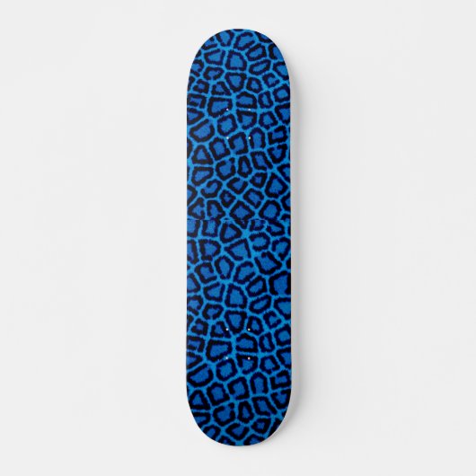 Blauw leopard Print Skateboard (Voorkant)
