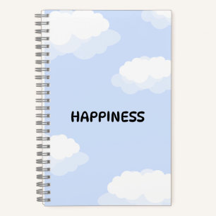 Blauw leuk notitieboek