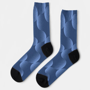 Blauw Levendig Patroon Sokken