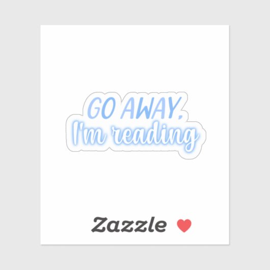 Blauw lezen sticker (Vel)