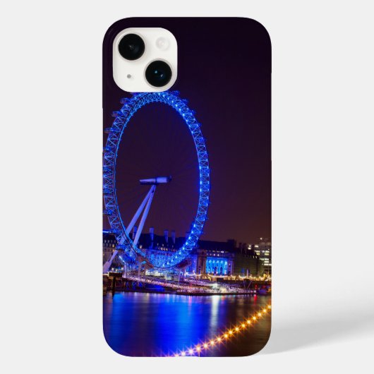 Blauw licht Londense oog in de nacht Case-Mate iPhone Case (Achterkant)