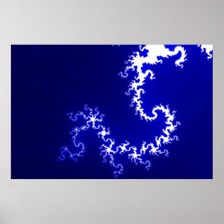 Blauw licht poster