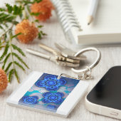 Blauw licht sleutelhanger (Voorkant Rechts)