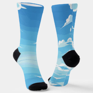 Blauw & lichtblauw sokken