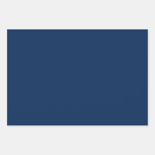 Blauw, Lichtblauw & Wit Petal Patroon Inpakpapier Vel (Voorkant 2)