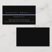 Blauw lichtzwart Visitekaartje (Voorkant / Achterkant)