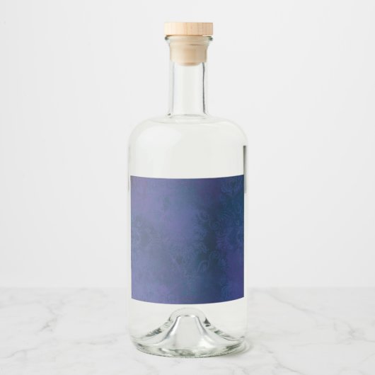 blauw likeurfles etiket (Voorkant)