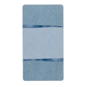 Blauw lint apothekersetiket etiket (Voorkant)