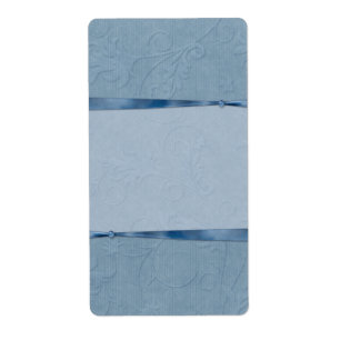 Blauw lint apothekersetiket etiket