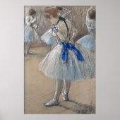 Blauw lint danser Edgar Degas Poster (Voorkant)