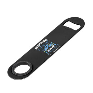 Blauw lint darmkanker Meisje Overlevende  Speed Flessenopener