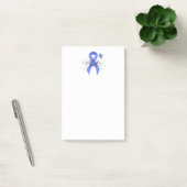 Blauw lint met vlinder post-it® notes (Kantoor)