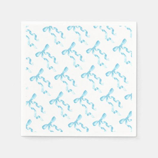 Blauw lint papieren servet (Voorkant)
