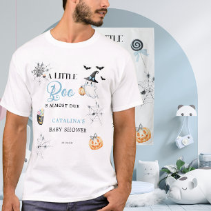 Blauw Little Boo Pompoenen Festieve Snoepjes T-shirt