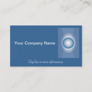 Blauw Logo gloed Visitekaartje