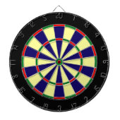 Blauw, Lt Geel, Groen, Rood Metalen Kooi Dartboard Dartbord (Voorkant)