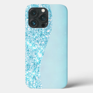 Blauw Luxe Moderne gradiënt galaxy glitter ster iPhone 13 Pro Hoesje