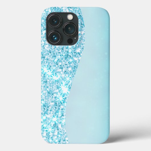 Blauw Luxe Moderne gradiënt galaxy glitter ster Case-Mate iPhone Case (Achterkant)