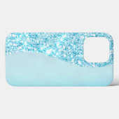 Blauw Luxe Moderne gradiënt galaxy glitter ster Case-Mate iPhone Case (Achterkant (horizontaal))