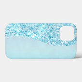 Blauw Luxe Moderne gradiënt galaxy glitter ster Case-Mate iPhone Case (Achterkant (horizontaal))