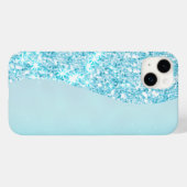 Blauw Luxe Moderne gradiënt galaxy glitter ster Case-Mate iPhone Case (Achterkant (horizontaal))