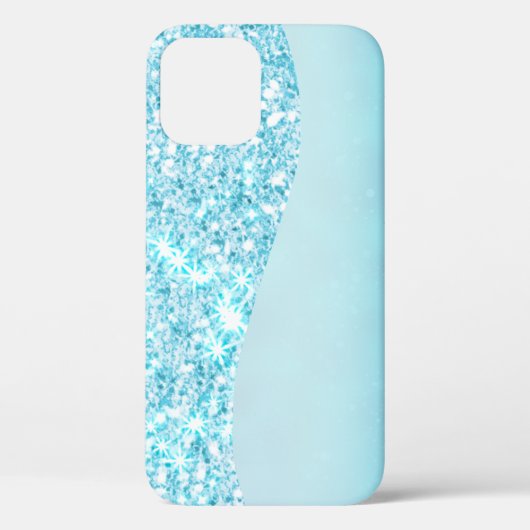 Blauw Luxe Moderne gradiënt galaxy glitter ster Case-Mate iPhone Case (Achterkant)