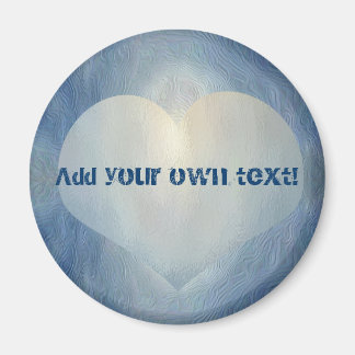 Blauw maan hart magneet