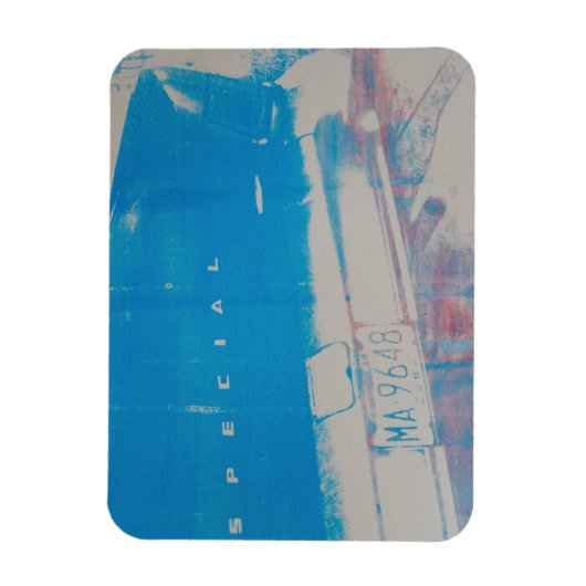 Blauw Magneet (Verticaal)