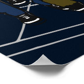 blauw Man op het Mangat OHH BOYS Poster (Hoek)